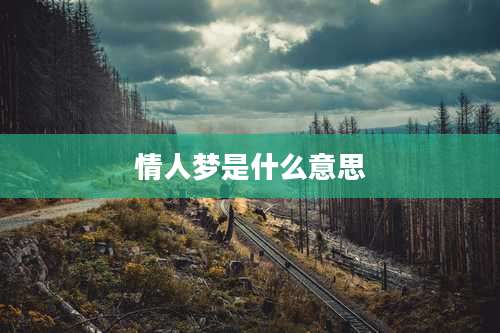情人梦是什么意思