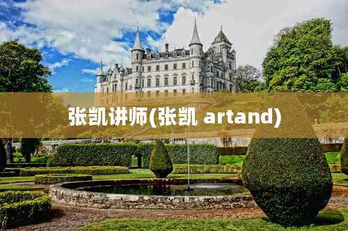 张凯讲师(张凯 artand)