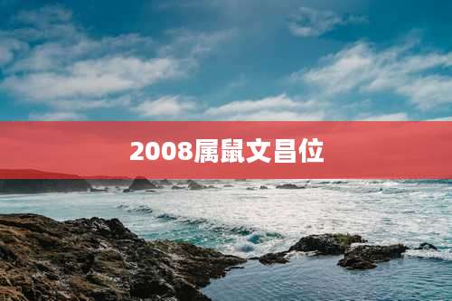 2008属鼠文昌位