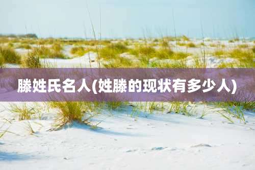 滕姓氏名人(姓滕的现状有多少人)