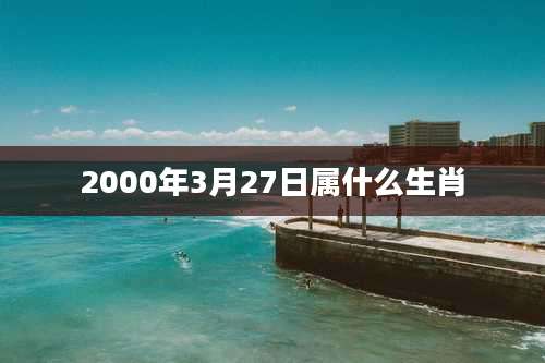 2000年3月27日属什么生肖
