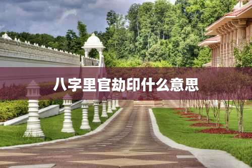 八字里官劫印什么意思