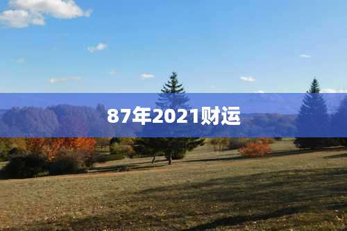 87年2021财运