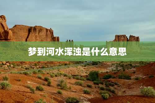 梦到河水浑浊是什么意思