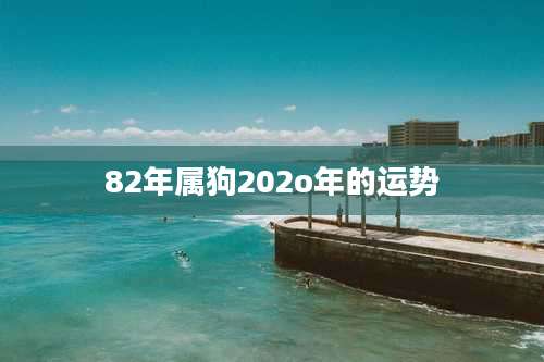 82年属狗202o年的运势