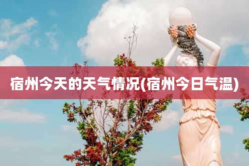 宿州今天的天气情况(宿州今日气温)