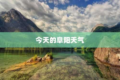 今天的阜阳天气