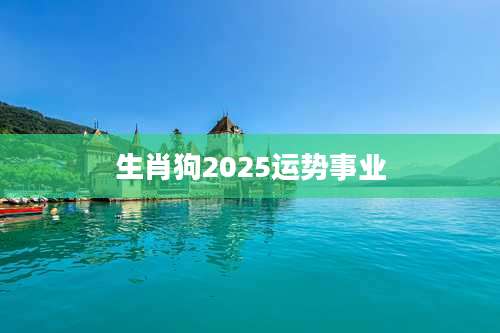 生肖狗2025运势事业
