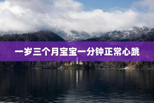 一岁三个月宝宝一分钟正常心跳