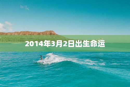 2014年3月2日出生命运