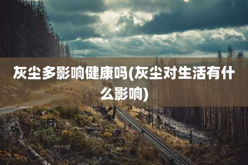 灰尘多影响健康吗(灰尘对生活有什么影响)