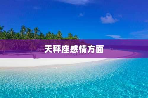 天秤座感情方面