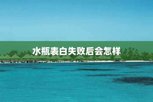 水瓶表白失败后会怎样