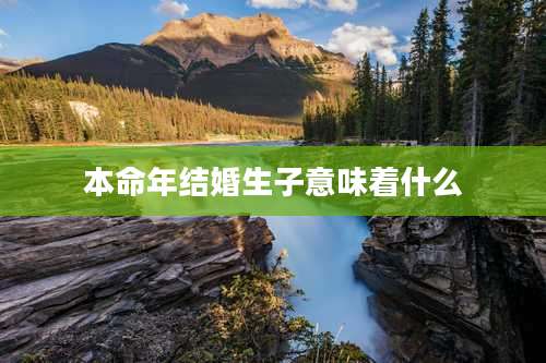 本命年结婚生子意味着什么