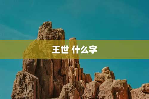 王世 什么字