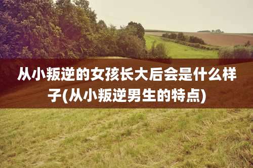 从小叛逆的女孩长大后会是什么样子(从小叛逆男生的特点)