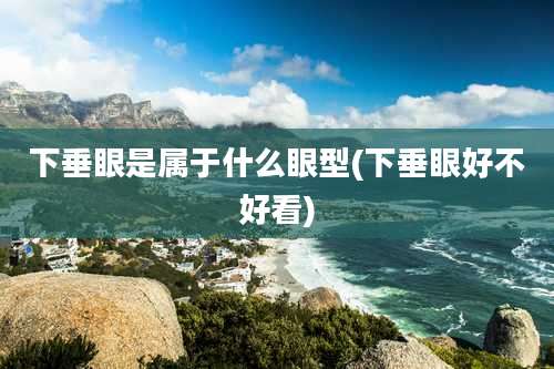 下垂眼是属于什么眼型(下垂眼好不好看)