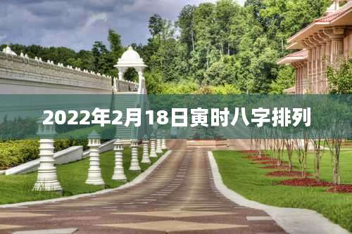 2022年2月18日寅时八字排列