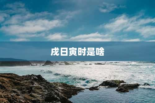 戌日寅时是啥