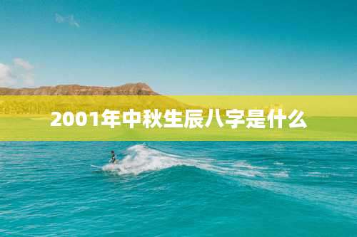 2001年中秋生辰八字是什么