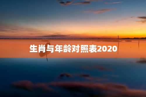 生肖与年龄对照表2020