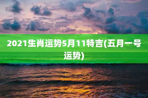 2021生肖运势5月11特吉(五月一号运势)