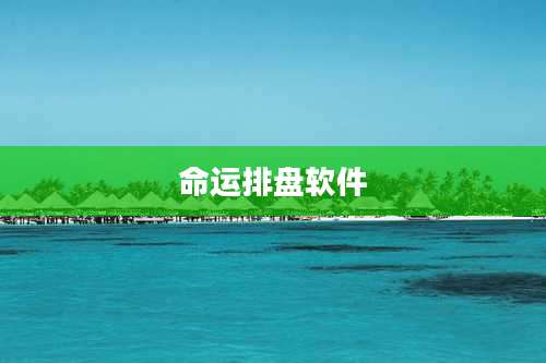 命运排盘软件