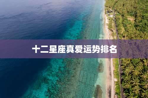 十二星座真爱运势排名