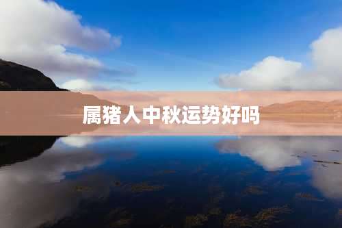 属猪人中秋运势好吗