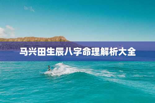 马兴田生辰八字命理解析大全