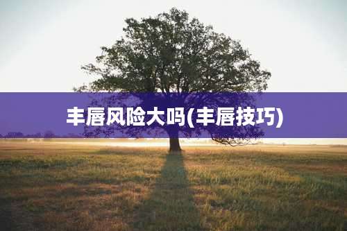 丰唇风险大吗(丰唇技巧)