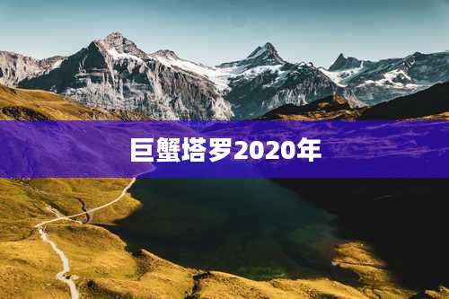 巨蟹塔罗2020年