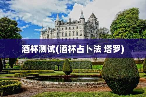 酒杯测试(酒杯占卜法 塔罗)