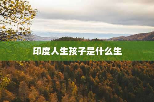 印度人生孩子是什么生