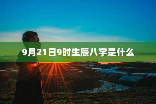 9月21日9时生辰八字是什么