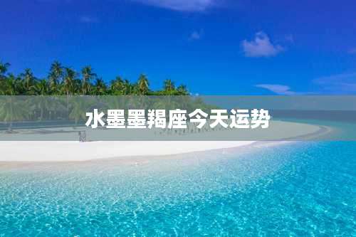 水墨墨羯座今天运势