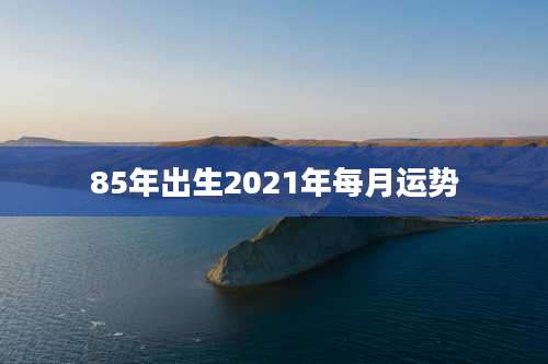 85年出生2021年每月运势