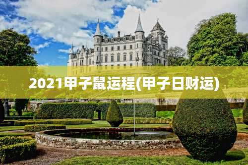 2021甲子鼠运程(甲子日财运)