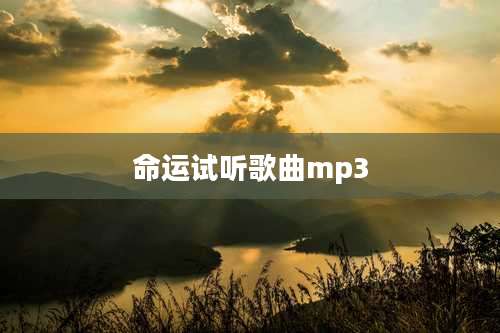 命运试听歌曲mp3