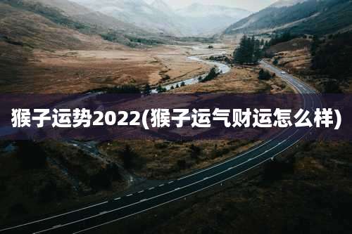 猴子运势2022(猴子运气财运怎么样)