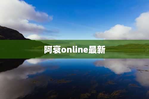 阿衰online最新