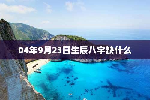 04年9月23日生辰八字缺什么