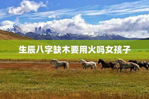 生辰八字缺木要用火吗女孩子