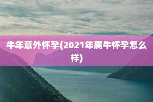 牛年意外怀孕(2021年属牛怀孕怎么样)