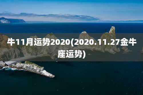 牛11月运势2020(2020.11.27金牛座运势)