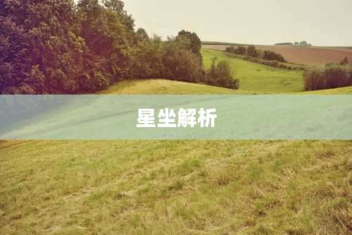 星坐解析