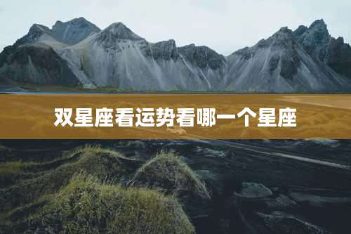 双星座看运势看哪一个星座