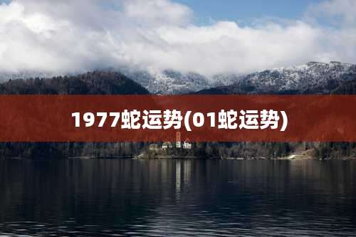 1977蛇运势(01蛇运势)