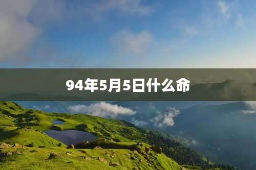 94年5月5日什么命