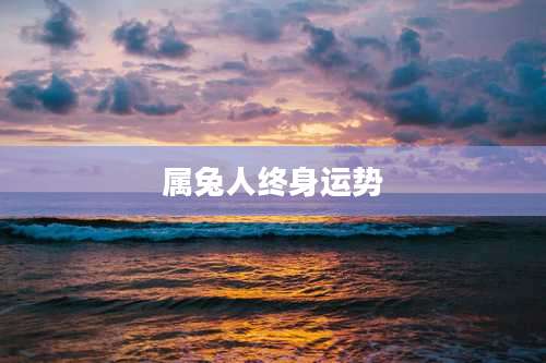 属兔人终身运势